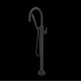Rohl - Lombardia Single Hole Floor Mount Tub Filler Trim - Matte Black