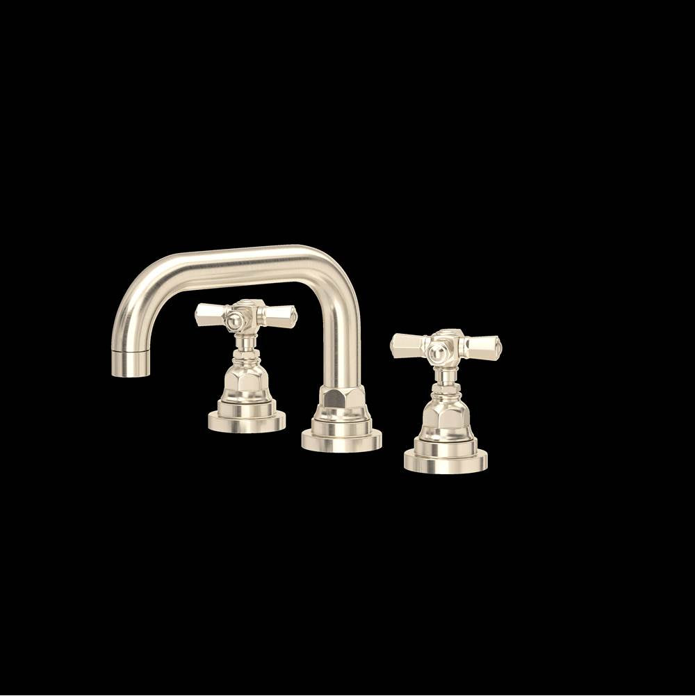 Rohl - San GiovanniE Widespread Lavatory Faucet With U-Spout - Satin Nickel