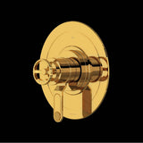 Rohl - ArmstrongE 1/2'' Therm & Pressure Balance Trim With 2 Functions - Unlacquered Brass