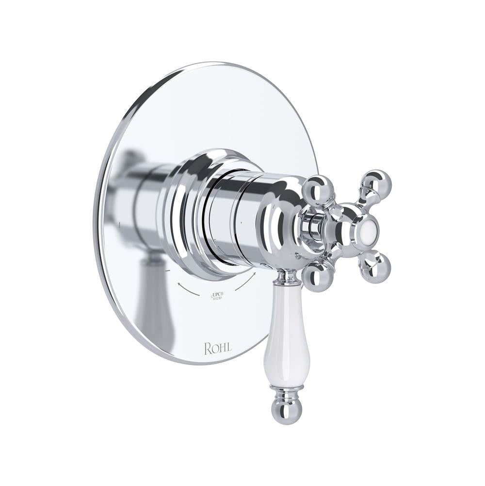 Rohl - ArcanaE 1/2'' Therm & Pressure Balance Trim With 2 Functions - Polished Chrome