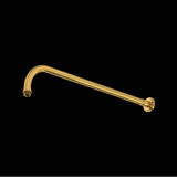 Rohl - 20'' Wall Mount Shower Arm - Unlacquered Brass