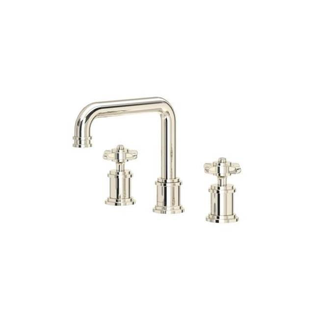 Rohl - ArmstrongE Widespread Lavatory Faucet With U-Spout - Polished Nickel