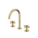 Rohl - ModelleE Widespread Lavatory Faucet With C-Spout - Antique Gold