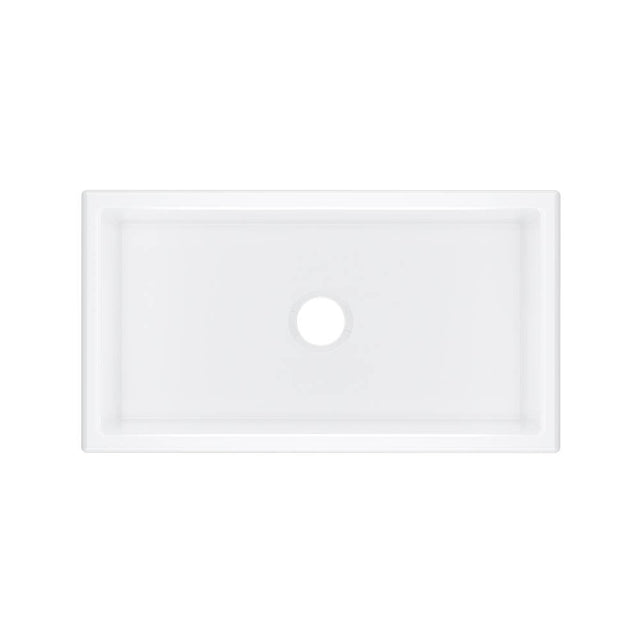 Rohl - ShakerE 33'' Single Bowl Undermount Fireclay Kitchen Sink - White (WH)