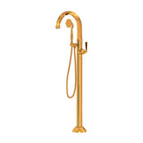 Rohl - Palladian Single Hole Floor Mount Tub Filler Trim - Italian Brass