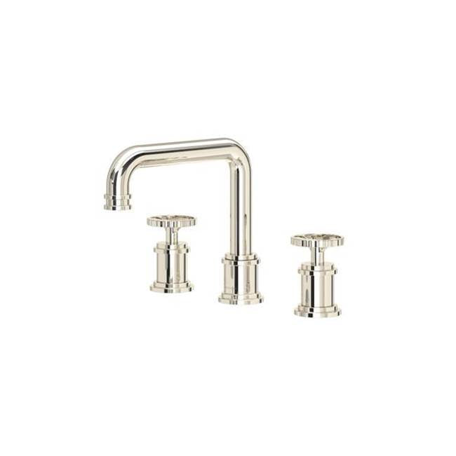 Rohl - ArmstrongE Widespread Lavatory Faucet With U-Spout - Polished Nickel
