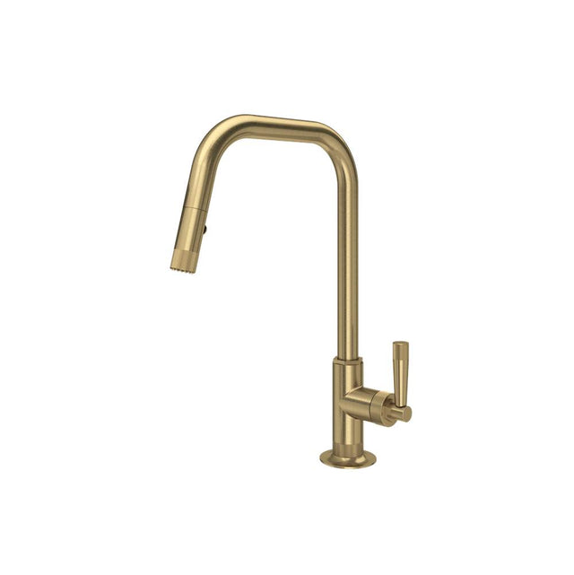 Rohl - Graceline Pull-Down Kitchen Faucet With U-Spout - Antique Gold
