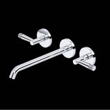 Rohl - AmahleE Wall Mount Tub Filler Trim With C-Spout - Polished Chrome