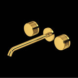 Rohl - AmahleE Wall Mount Tub Filler Trim With C-Spout - Unlacquered Brass