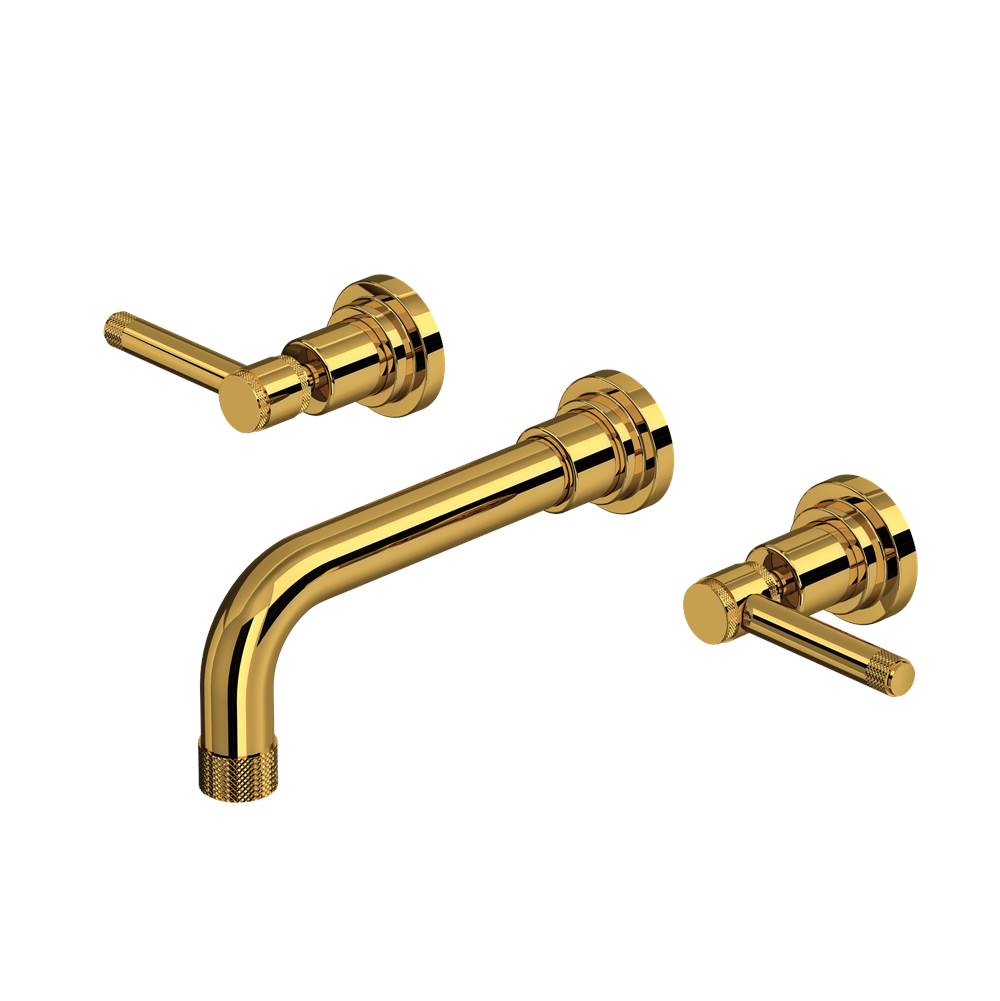 Rohl - CampoE Wall Mount Lavatory Faucet Trim - Unlacquered Brass