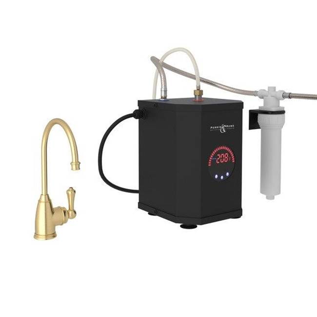 Rohl - Georgian EraE Hot Water Dispenser, Tank And Filter Kit - Satin English Gold