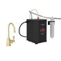 Rohl - Georgian EraE Hot Water Dispenser, Tank And Filter Kit - Satin English Gold