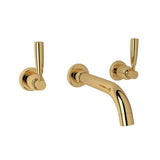 Rohl - HolbornE Wall Mount Lavatory Faucet Trim - Unlacquered Brass