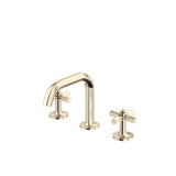 Rohl - ModelleE Widespread Lavatory Faucet With U-Spout - Satin Nickel