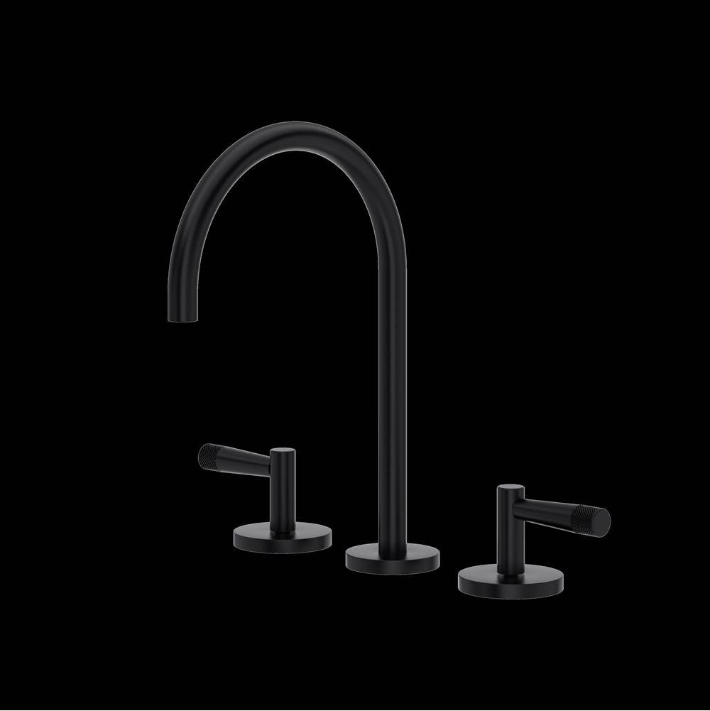 Rohl - AmahleE Widespread Lavatory Faucet With C-Spout - Matte Black