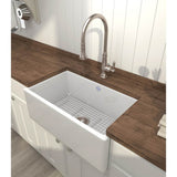 ShakerE 30'' Single Bowl Farmhouse Apron Front Fireclay Kitchen Sink