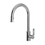 Rohl - ArmstrongE Pull-Down Kitchen Faucet With C-Spout - Polished Chrome