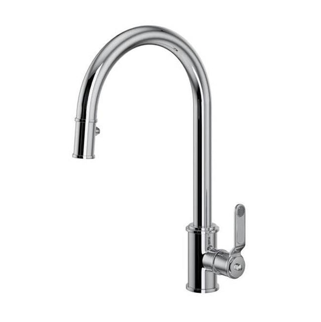 Rohl - ArmstrongE Pull-Down Kitchen Faucet With C-Spout - Polished Chrome