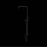Rohl - Riser With Diverter, Hose And Sliding Handshower Holder - Matte Black