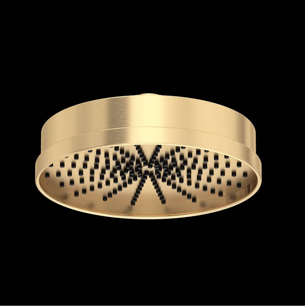 Rohl - 8'' Rain Showerhead - Satin English Gold