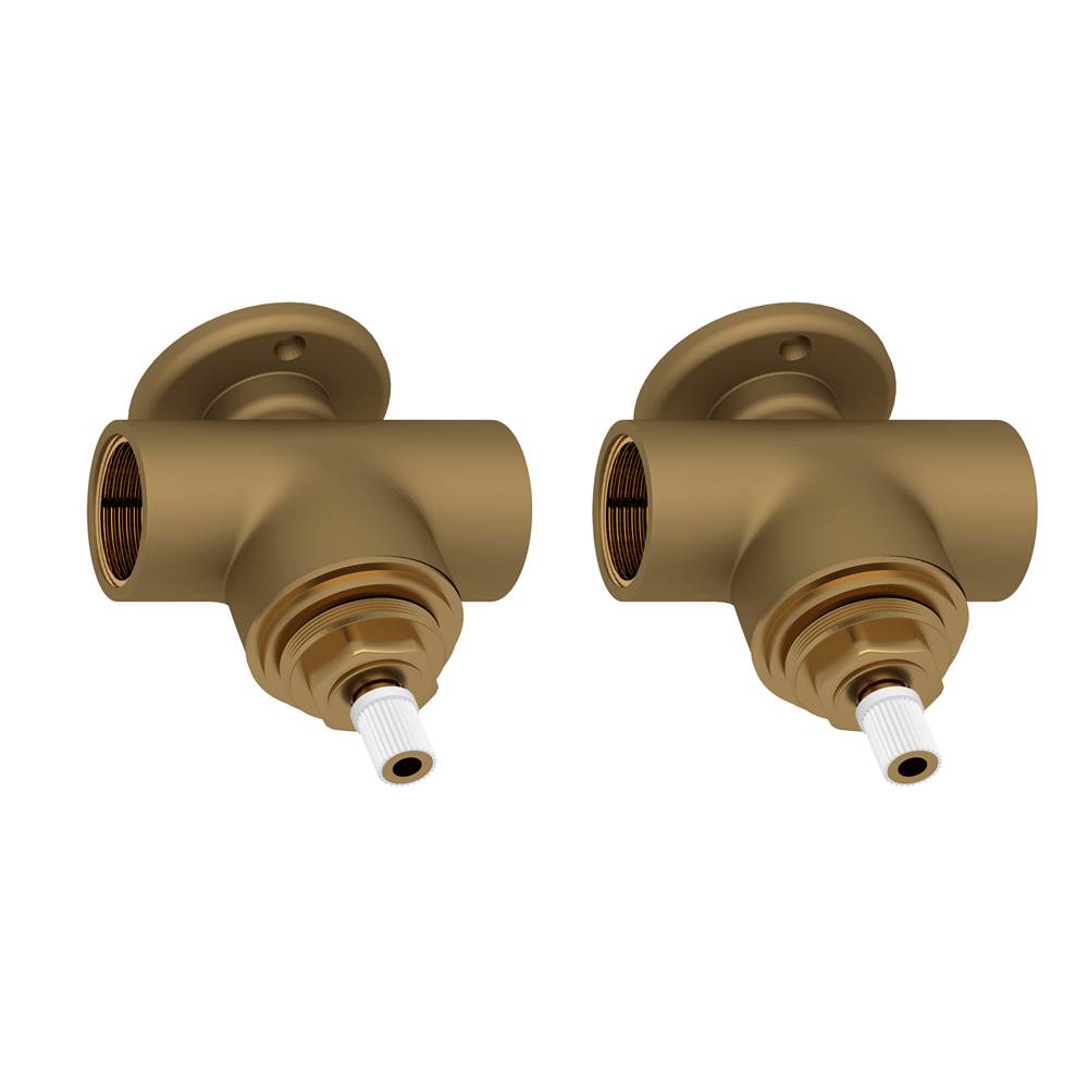 Rohl - 3/4'' Valve Roughs For Wall Mount Cross Handle Set - Unfinished
