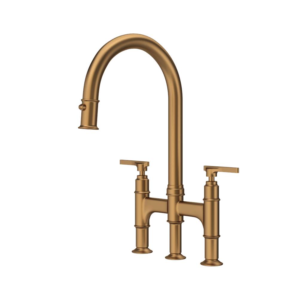 Rohl - SouthbankE Pull-Down Bridge Kitchen Faucet - English Bronze