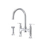 Rohl - SouthbankE Bridge Kitchen Faucet With Side Spray - Polished Chrome