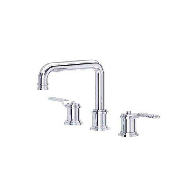 Rohl - ArmstrongE Widespread Lavatory Faucet With U-Spout - Polished Chrome