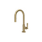 Rohl - Graceline Pull-Down Bar/Food Prep Kitchen Faucet With C-Spout - Antique Gold