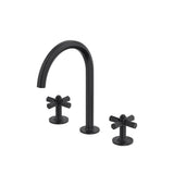 Rohl - ModelleE Widespread Lavatory Faucet With C-Spout - Matte Black