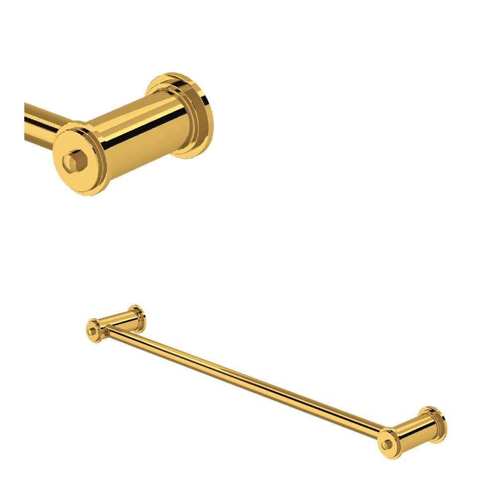Rohl - ArmstrongE 24'' Towel Bar - Unlacquered Brass