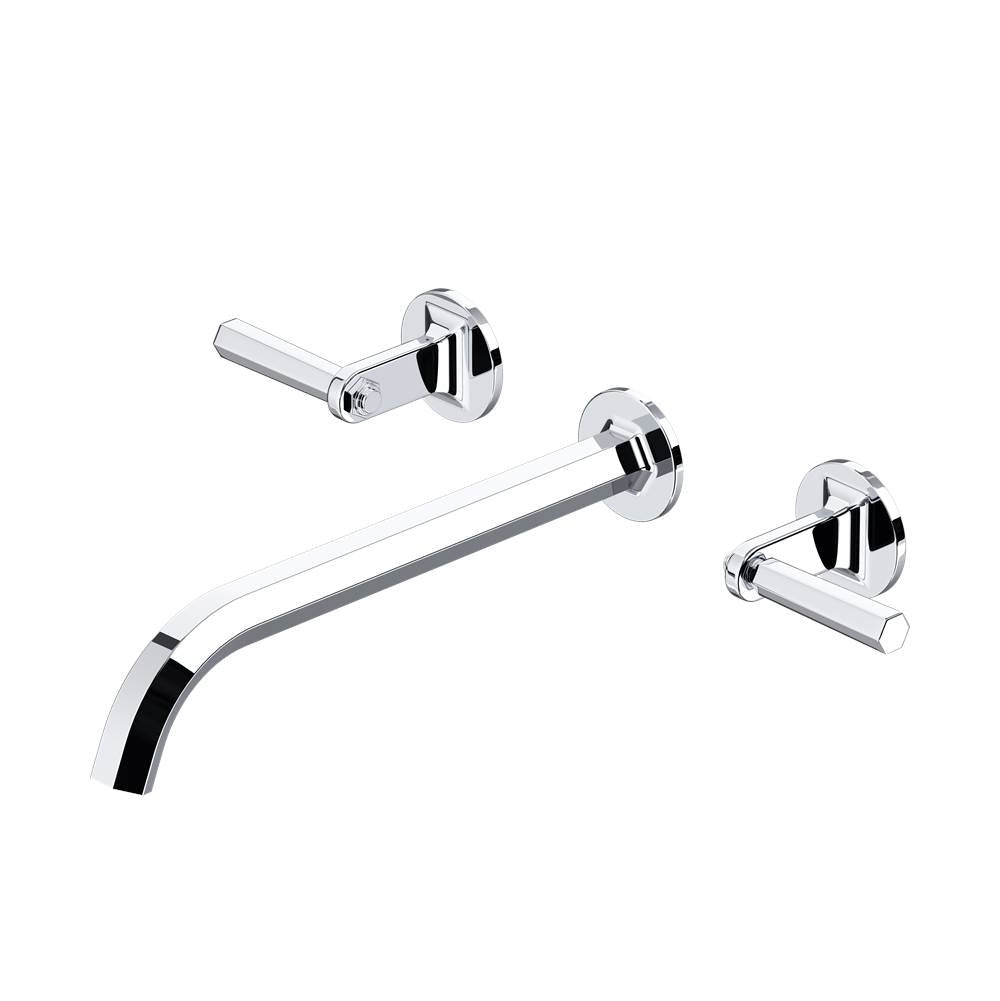 Rohl - ModelleE Wall Mount Tub Filler Trim With C-Spout - Polished Chrome