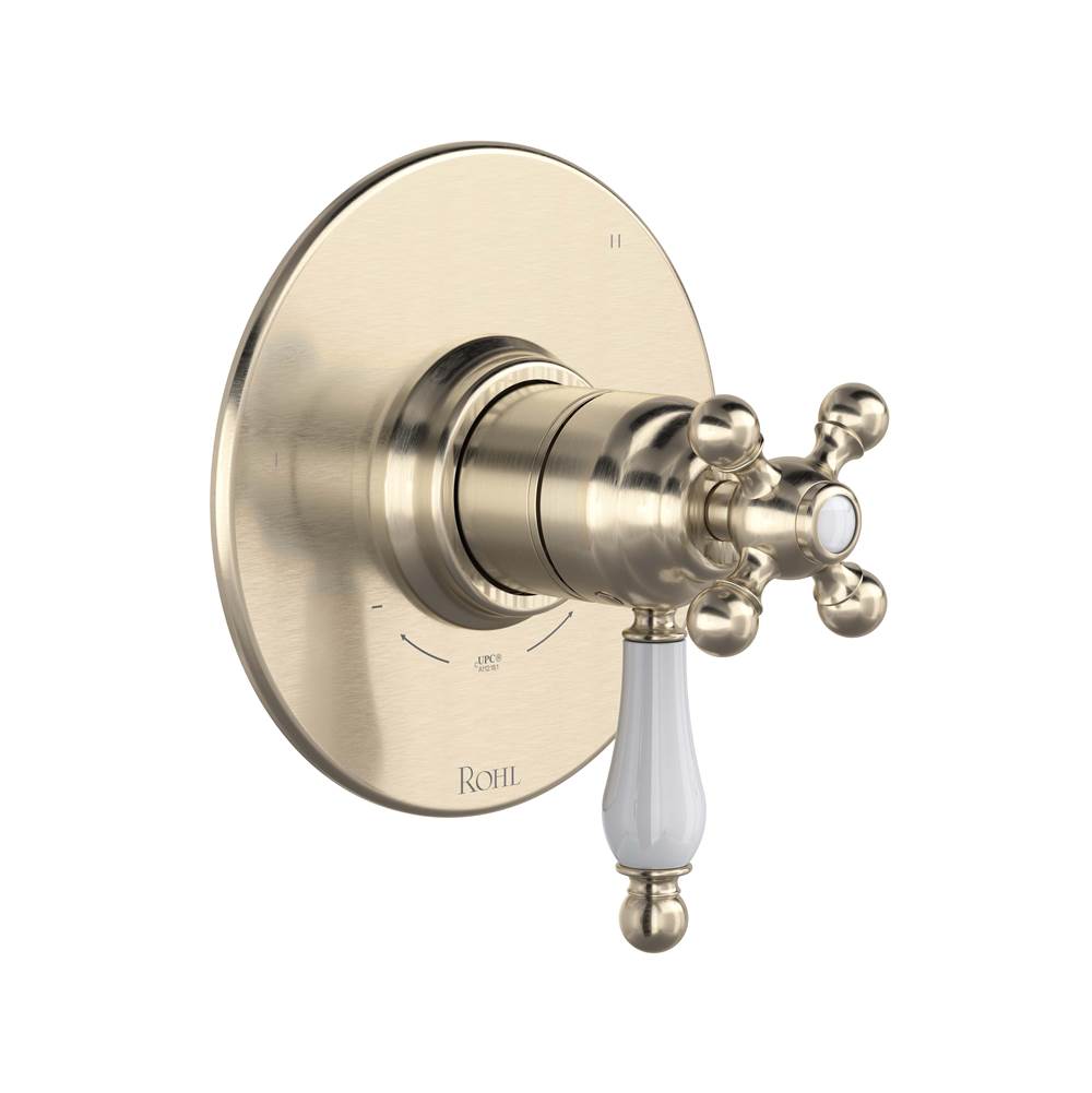 Rohl - ArcanaE 1/2'' Therm & Pressure Balance Trim With 5 Functions - Satin Nickel
