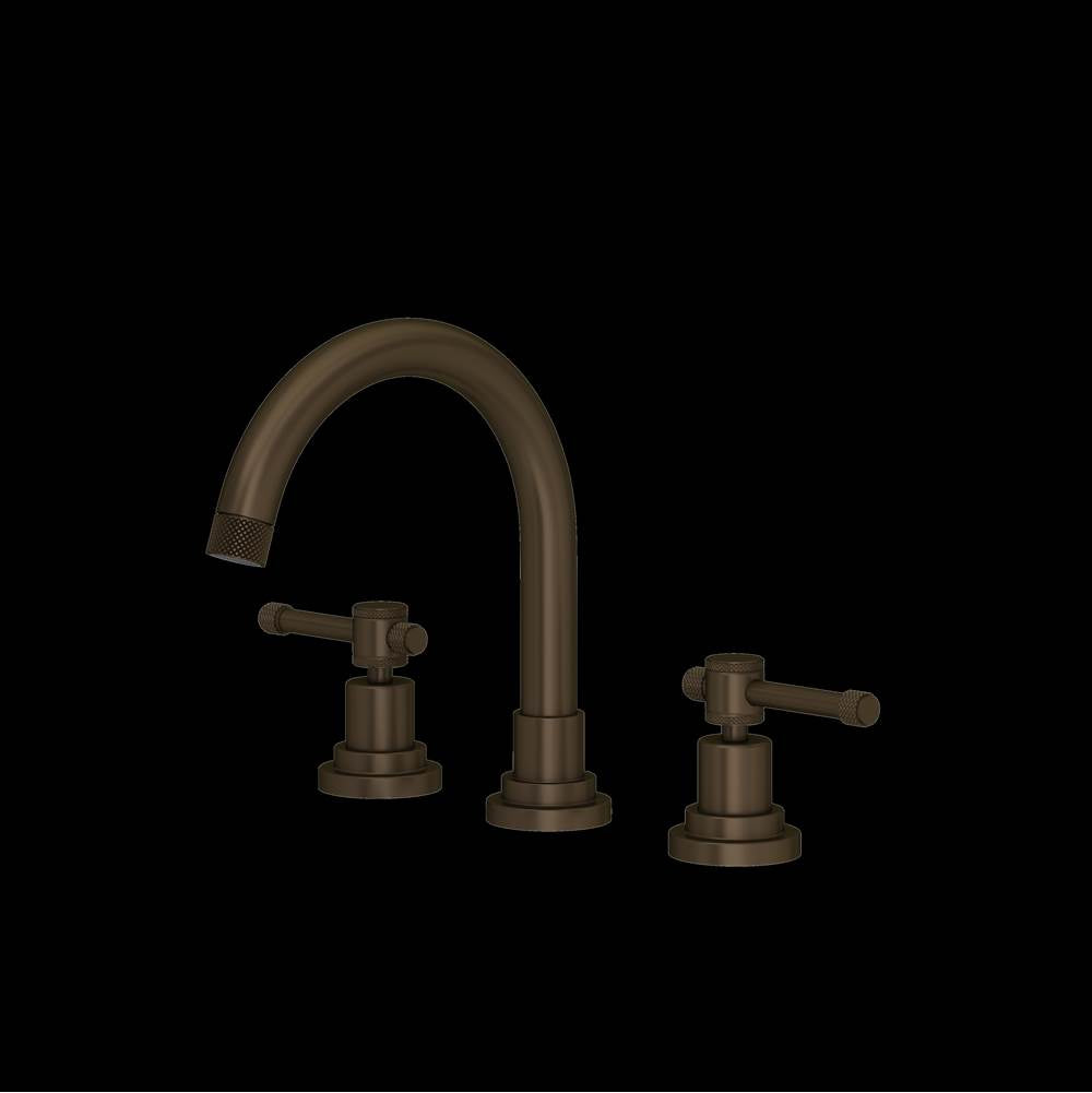 Rohl - CampoE Widespread Lavatory Faucet With C-Spout - Tuscan Brass