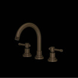 Rohl - CampoE Widespread Lavatory Faucet With C-Spout - Tuscan Brass