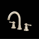 Rohl - CampoE Widespread Lavatory Faucet With C-Spout - Satin Nickel