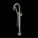 Rohl - Lombardia Single Hole Floor Mount Tub Filler Trim - Polished Nickel