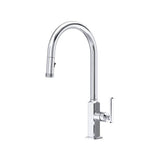 Rohl - ApothecaryE Pull-Down Kitchen Faucet With C-Spout - Polished Chrome