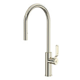 Rohl - MyrinaE Pull-Down Kitchen Faucet With C-Spout - Polished Nickel