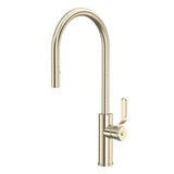 Rohl - MyrinaE Pull-Down Kitchen Faucet With C-Spout - Satin Nickel