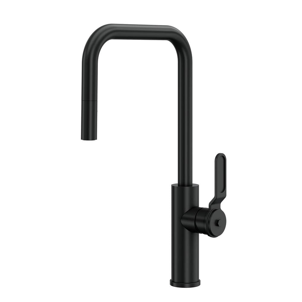 Rohl - MyrinaE Pull-Down Kitchen Faucet With U-Spout - Matte Black