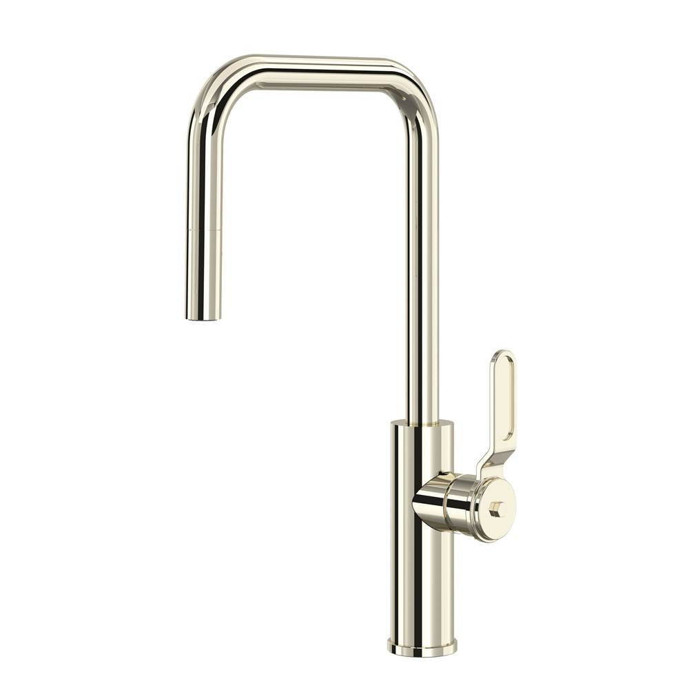 Rohl - MyrinaE Pull-Down Kitchen Faucet With U-Spout - Polished Nickel