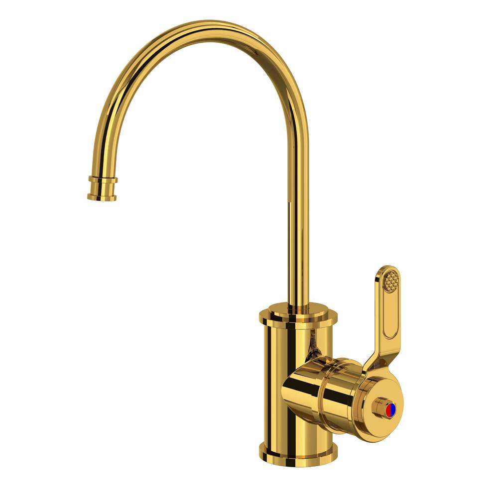 Rohl - ArmstrongE Hot Water and Kitchen Filter Faucet - Unlacquered Brass