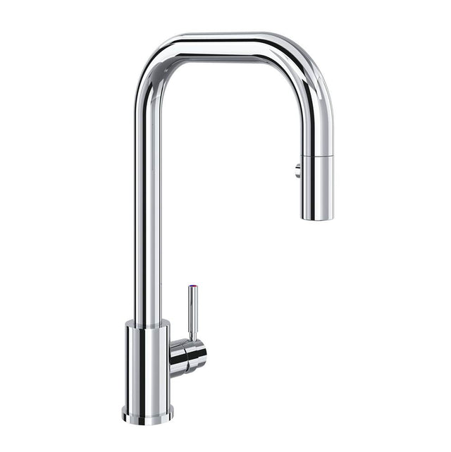 Rohl - HolbornE Pull-Down Kitchen Faucet With U-Spout - Polished Chrome