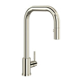 Rohl - HolbornE Pull-Down Kitchen Faucet With U-Spout - Polished Nickel