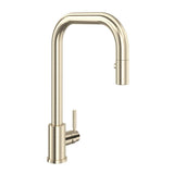 Rohl - HolbornE Pull-Down Kitchen Faucet With U-Spout - Satin Nickel