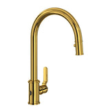 Rohl - ArmstrongE Pull-Down Touchless Kitchen Faucet - Unlacquered Brass