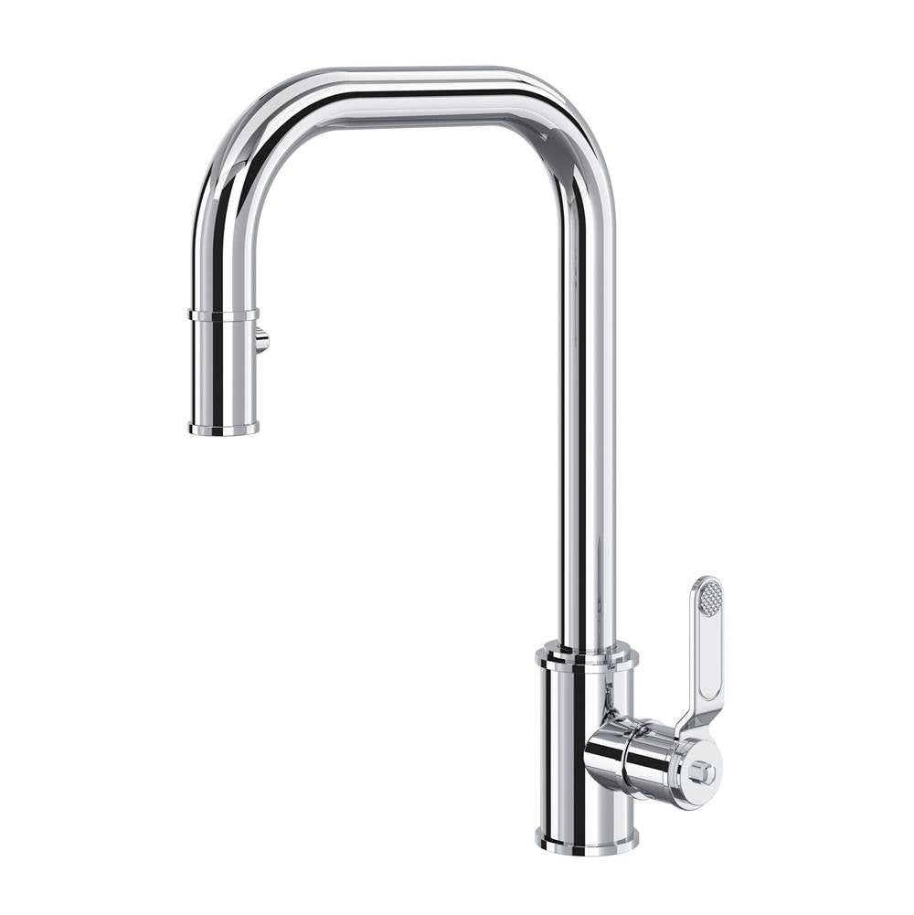 Rohl - ArmstrongE Pull-Down Kitchen Faucet With U-Spout - Polished Chrome