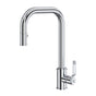Rohl - ArmstrongE Pull-Down Kitchen Faucet With U-Spout - Polished Chrome