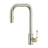 Rohl - ArmstrongE Pull-Down Kitchen Faucet With U-Spout - Polished Nickel